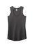 District DM138L Womens Perfect Tri Tank Top Heather Charcoal Grey Flat Front