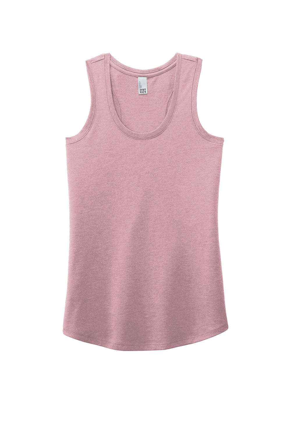 District DM138L Womens Perfect Tri Tank Top Heather Lavender Flat Front