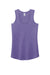 District DM138L Womens Perfect Tri Tank Top Purple Frost Flat Front