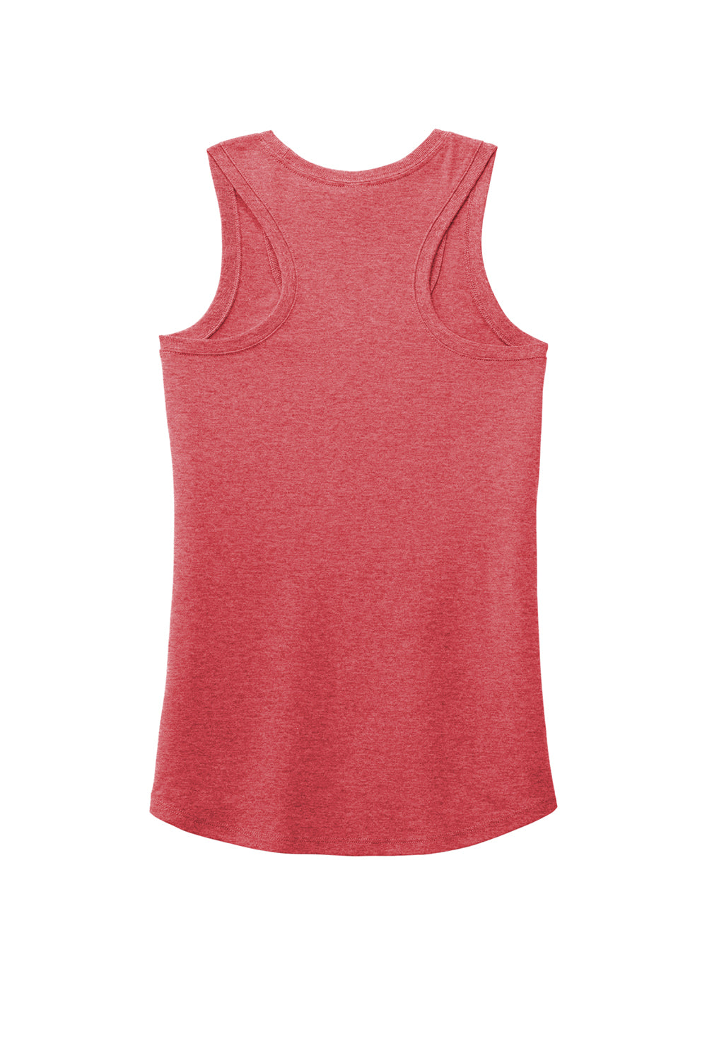 District DM138L Womens Perfect Tri Tank Top Red Frost Flat Back