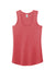 District DM138L Womens Perfect Tri Tank Top Red Frost Flat Front