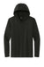 District DM139 Mens Perfect Tri Long Sleeve Hooded T-Shirt Hoodie Black Flat Front