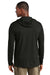 District DM139 Mens Perfect Tri Long Sleeve Hooded T-Shirt Hoodie Black Model Back