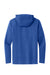 District DM139 Mens Perfect Tri Long Sleeve Hooded T-Shirt Hoodie Deep Royal Blue Flat Back