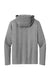 District DM139 Mens Perfect Tri Long Sleeve Hooded T-Shirt Hoodie Grey Frost Flat Back