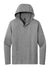 District DM139 Mens Perfect Tri Long Sleeve Hooded T-Shirt Hoodie Grey Frost Flat Front