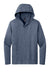 District DM139 Mens Perfect Tri Long Sleeve Hooded T-Shirt Hoodie Navy Blue Frost Flat Front