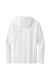 District DM139 Mens Perfect Tri Long Sleeve Hooded T-Shirt Hoodie White Flat Back