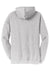 District DM391 Mens Fleece Hooded Sweatshirt Hoodie Heather Grey Flat Back