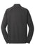 District DM392 Mens Fleece 1/4 Zip Sweatshirt Heather Black Flat Back