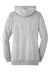 District DM493 Womens Fleece Hooded Sweatshirt Hoodie Heather Grey Flat Back