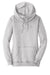 District DM493 Womens Fleece Hooded Sweatshirt Hoodie Heather Grey Flat Front