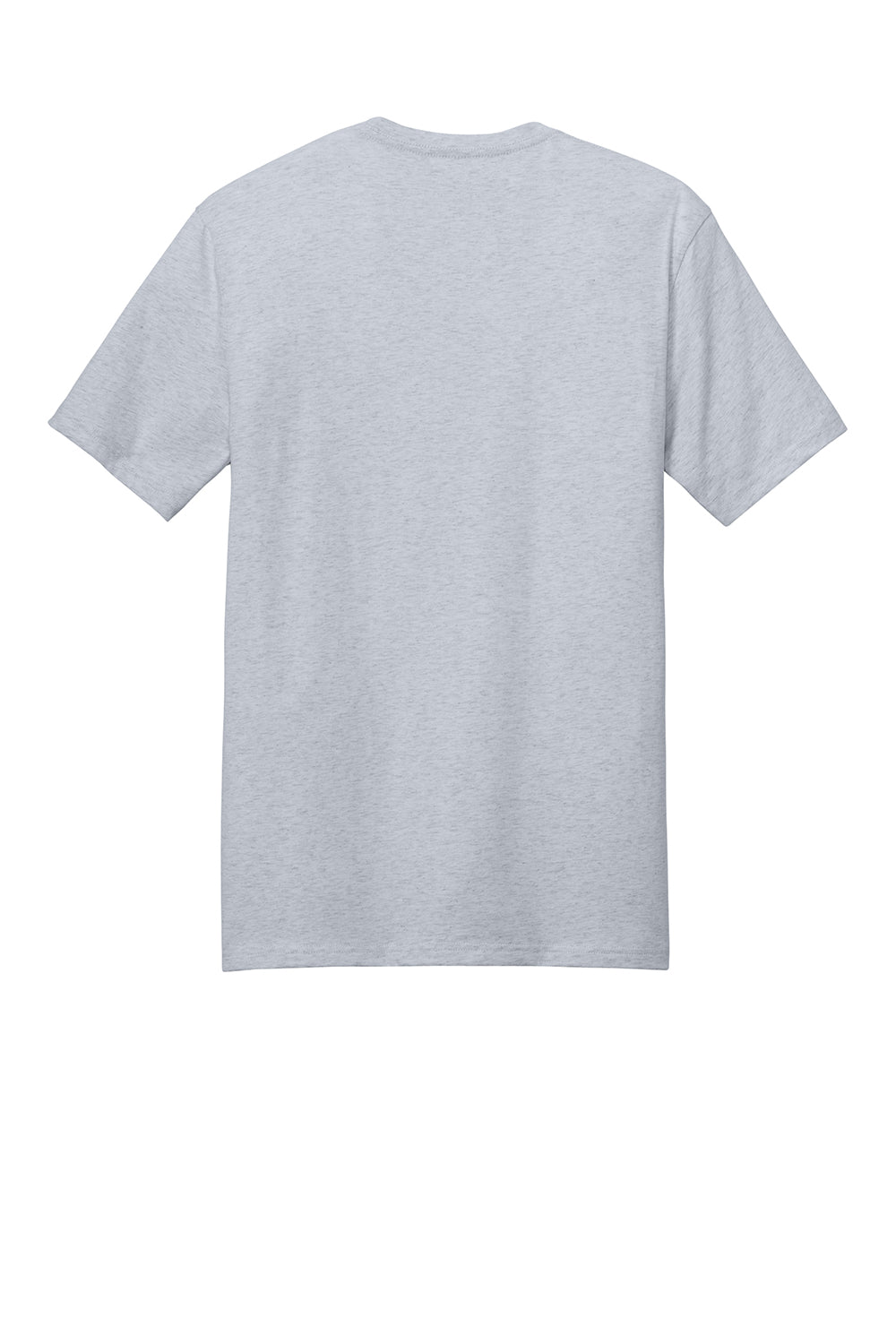 District DT104 Mens Perfect Weight Short Sleeve Crewneck T-Shirt Ash Grey Flat Back