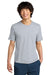 District DT104 Mens Perfect Weight Short Sleeve Crewneck T-Shirt Ash Grey Model Front