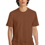 District Mens Perfect Weight Short Sleeve Crewneck T-Shirt - Baked Clay Brown - NEW