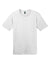 District DT104 Mens Perfect Weight Short Sleeve Crewneck T-Shirt Bright White Flat Front