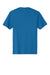 District DT104 Mens Perfect Weight Short Sleeve Crewneck T-Shirt Bright Blue Flat Back