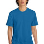 District Mens Perfect Weight Short Sleeve Crewneck T-Shirt - Bright Blue - NEW