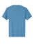 District DT104 Mens Perfect Weight Short Sleeve Crewneck T-Shirt Clean Denim Blue Flat Back