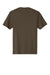 District DT104 Mens Perfect Weight Short Sleeve Crewneck T-Shirt Dark Mocha Brown Flat Back