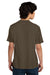 District DT104 Mens Perfect Weight Short Sleeve Crewneck T-Shirt Dark Mocha Brown Model Back