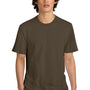 District Mens Perfect Weight Short Sleeve Crewneck T-Shirt - Dark Mocha Brown - NEW