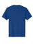 District DT104 Mens Perfect Weight Short Sleeve Crewneck T-Shirt Deep Royal Blue Flat Back