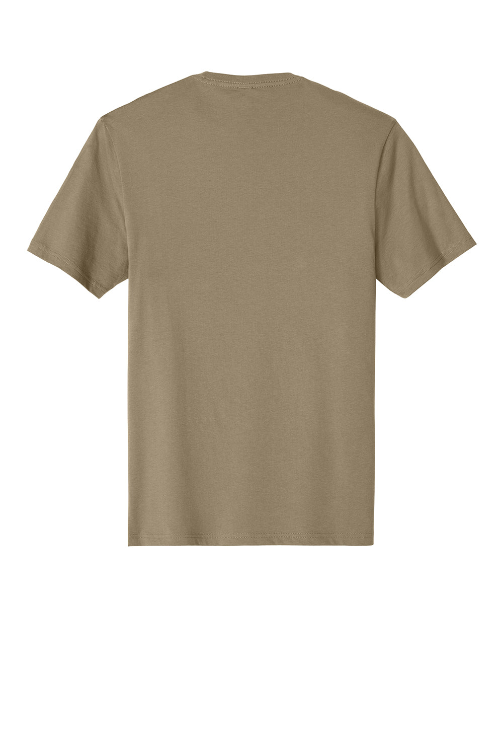 District DT104 Mens Perfect Weight Short Sleeve Crewneck T-Shirt Dune Brown Flat Back