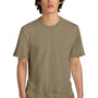 District Mens Perfect Weight Short Sleeve Crewneck T-Shirt - Dune Brown - NEW