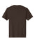 District DT104 Mens Perfect Weight Short Sleeve Crewneck T-Shirt Espresso Brown Flat Back