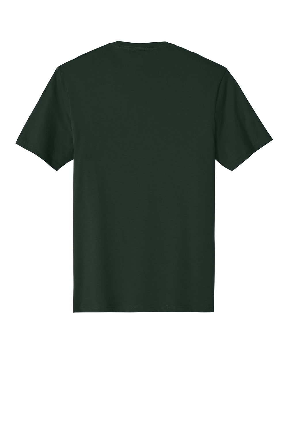 District DT104 Mens Perfect Weight Short Sleeve Crewneck T-Shirt Forest Green Flat Back