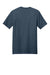 District DT104 Mens Perfect Weight Short Sleeve Crewneck T-Shirt Heather Navy Blue Flat Back