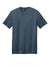 District DT104 Mens Perfect Weight Short Sleeve Crewneck T-Shirt Heather Navy Blue Flat Front