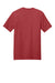 District DT104 Mens Perfect Weight Short Sleeve Crewneck T-Shirt Heather Red Flat Back