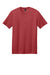 District DT104 Mens Perfect Weight Short Sleeve Crewneck T-Shirt Heather Red Flat Front