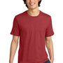 District Mens Perfect Weight Short Sleeve Crewneck T-Shirt - Heather Red - NEW