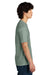 District DT104 Mens Perfect Weight Short Sleeve Crewneck T-Shirt Laurel Green Model Side