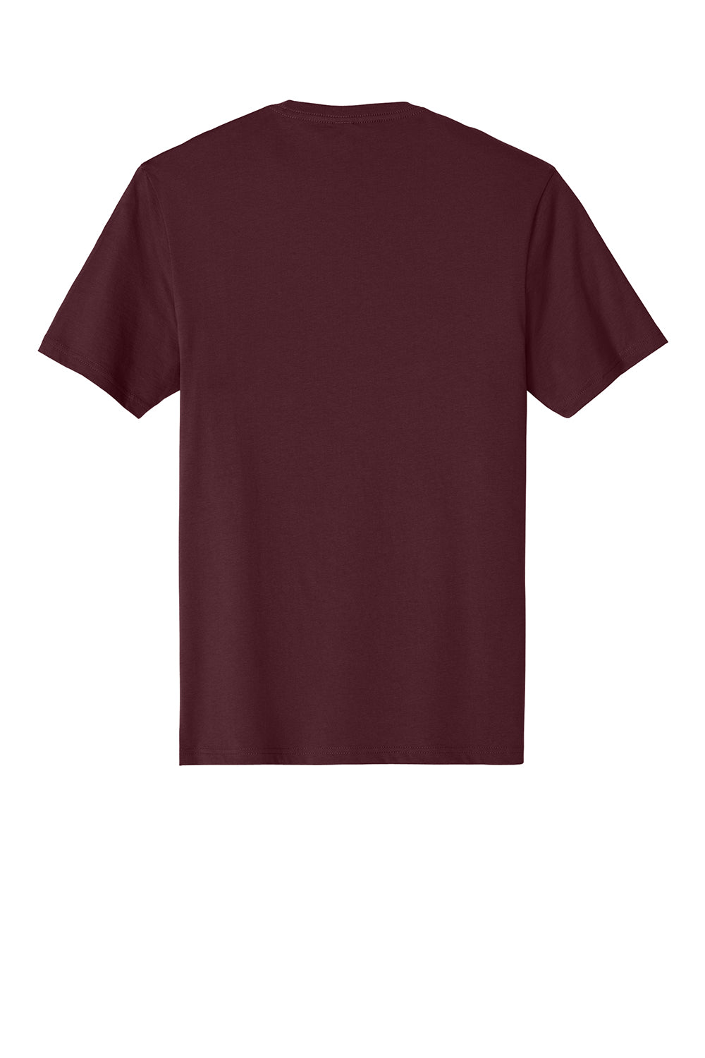 District DT104 Mens Perfect Weight Short Sleeve Crewneck T-Shirt Maroon Flat Back