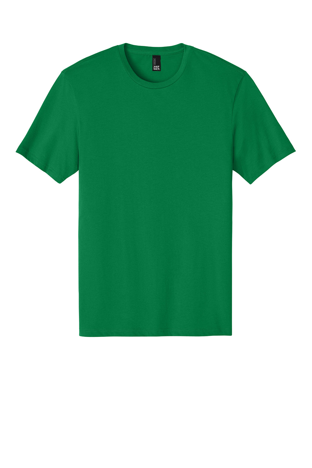 District DT104 Mens Perfect Weight Short Sleeve Crewneck T-Shirt Meadow Green Flat Front