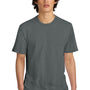 District Mens Perfect Weight Short Sleeve Crewneck T-Shirt - Metal Grey - NEW