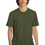 District Mens Perfect Weight Short Sleeve Crewneck T-Shirt - Military Green - NEW