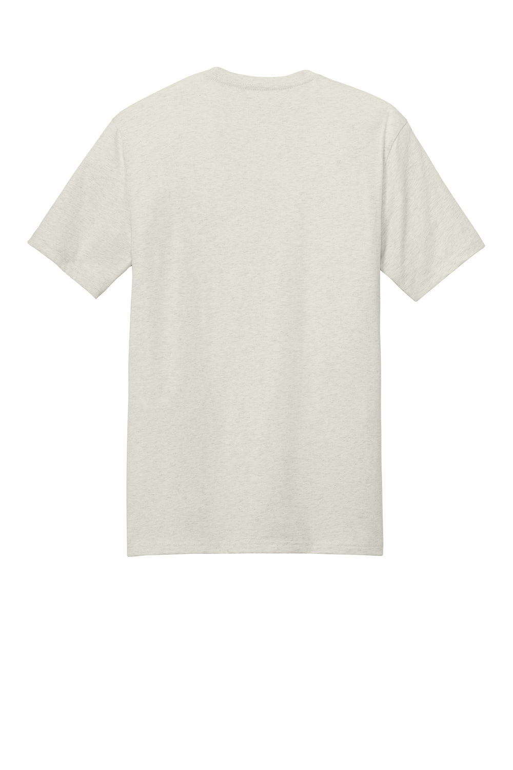 District DT104 Mens Perfect Weight Short Sleeve Crewneck T-Shirt Heather Oatmeal Flat Back