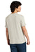 District DT104 Mens Perfect Weight Short Sleeve Crewneck T-Shirt Heather Oatmeal Model Back