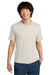 District DT104 Mens Perfect Weight Short Sleeve Crewneck T-Shirt Heather Oatmeal Model Front