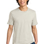 District Mens Perfect Weight Short Sleeve Crewneck T-Shirt - Heather Oatmeal - NEW