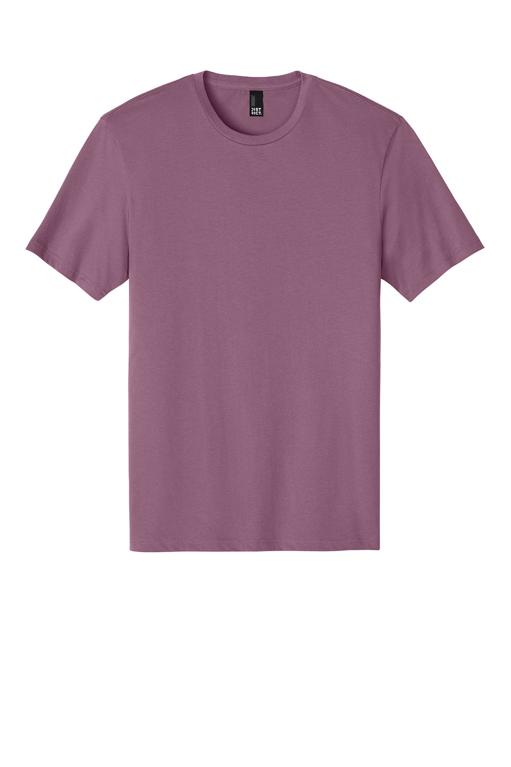 District DT104 Mens Perfect Weight Short Sleeve Crewneck T-Shirt Orchid Haze Flat Front