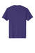 District DT104 Mens Perfect Weight Short Sleeve Crewneck T-Shirt Purple Flat Back