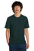 District DT104 Mens Perfect Weight Short Sleeve Crewneck T-Shirt Rainforest Green Model Front