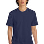 District Mens Perfect Weight Short Sleeve Crewneck T-Shirt - Tanzanite Blue - NEW