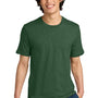 District Mens Perfect Weight Short Sleeve Crewneck T-Shirt - Heather Timber Green - NEW